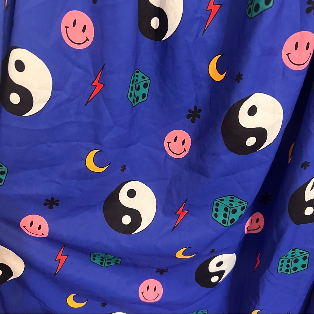 Dressed in LALA Forget The Rules Icon Blue Smocked Midi Dress NWT Size XL - Picture 8 of 13